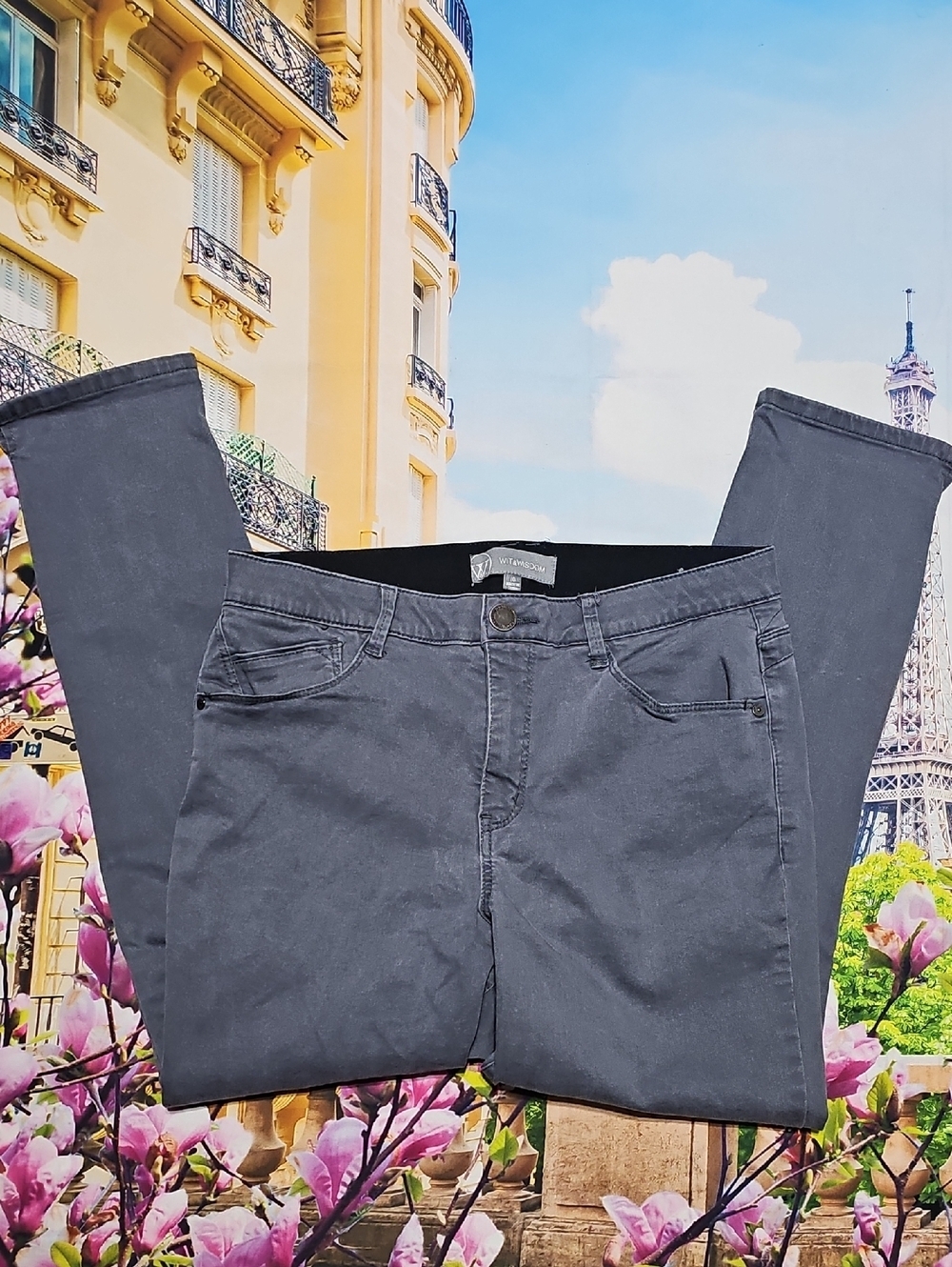 Wit & Wisdom Charcoal Gray Jeans Size 10